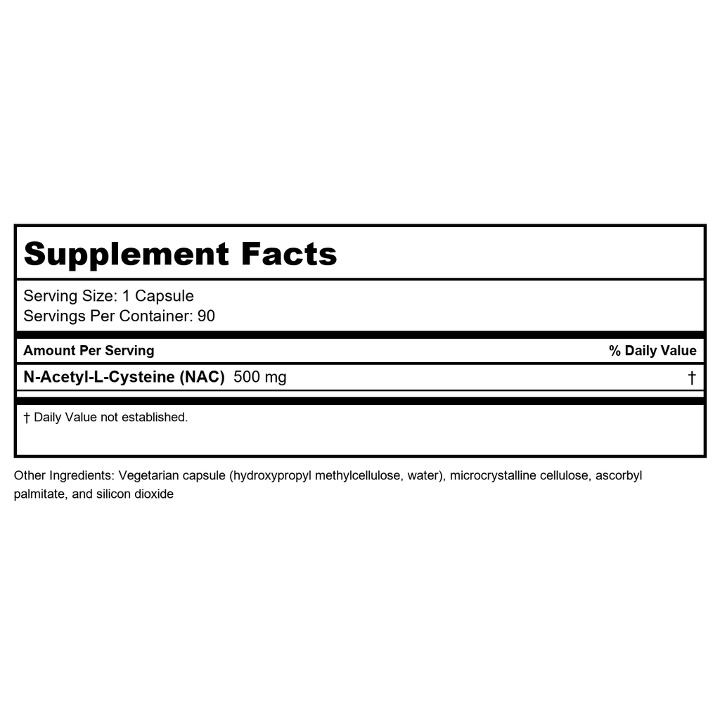 Klaire Las N-Acetyl-L-Cysteine 90 Capsules