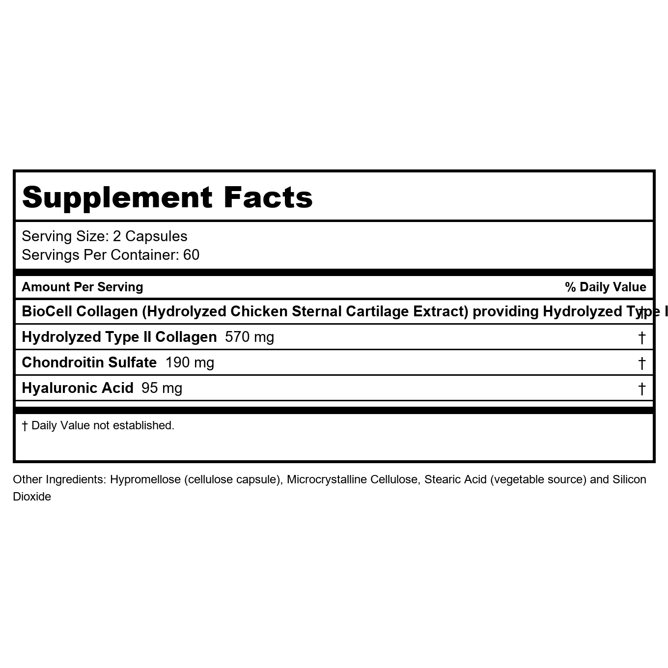 Now Foods BioCell Collagen Hydrolyzed Type II 120 Vcaps - 3008