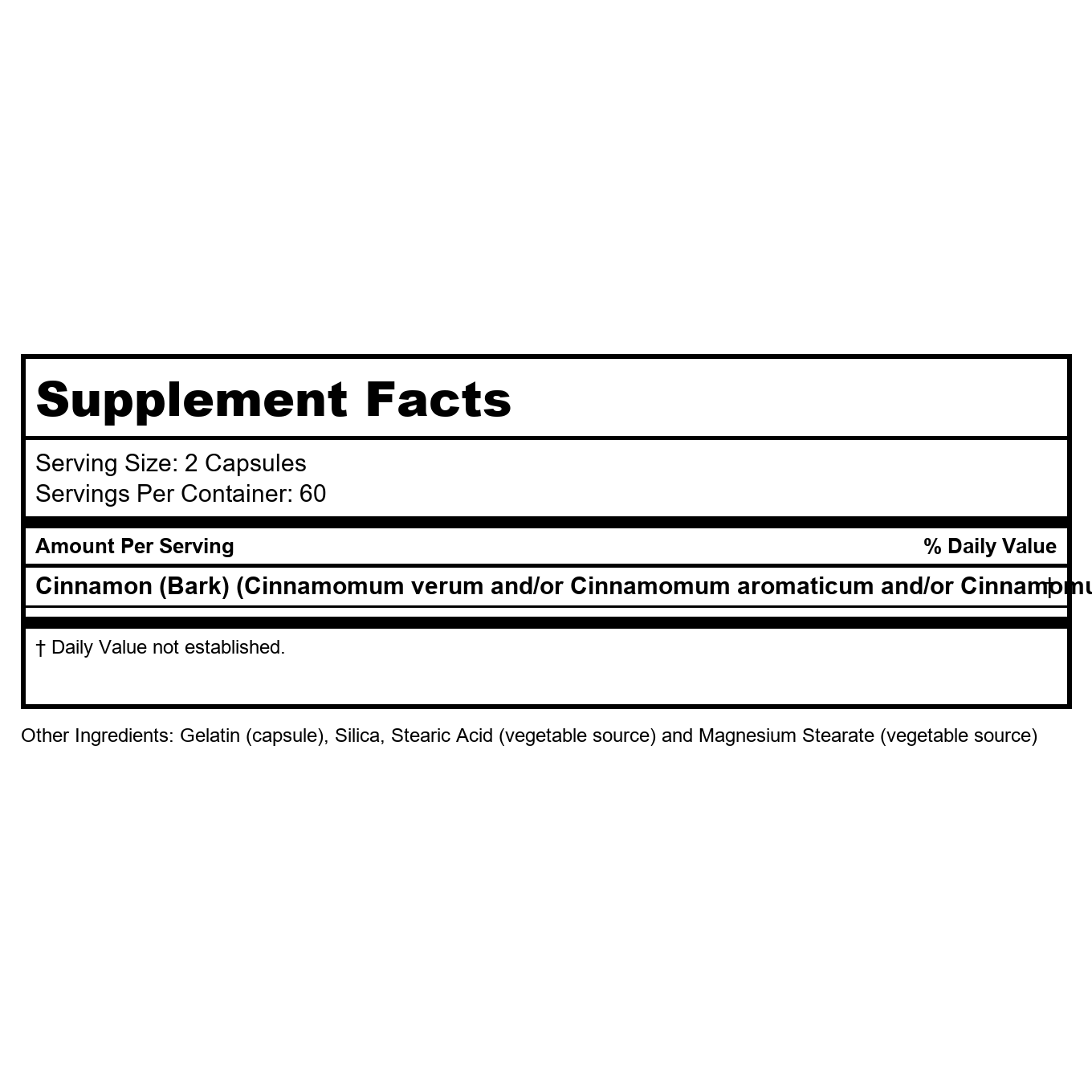 Now Foods Cinnamon Bark 600 mg 120 Vcaps - 4636