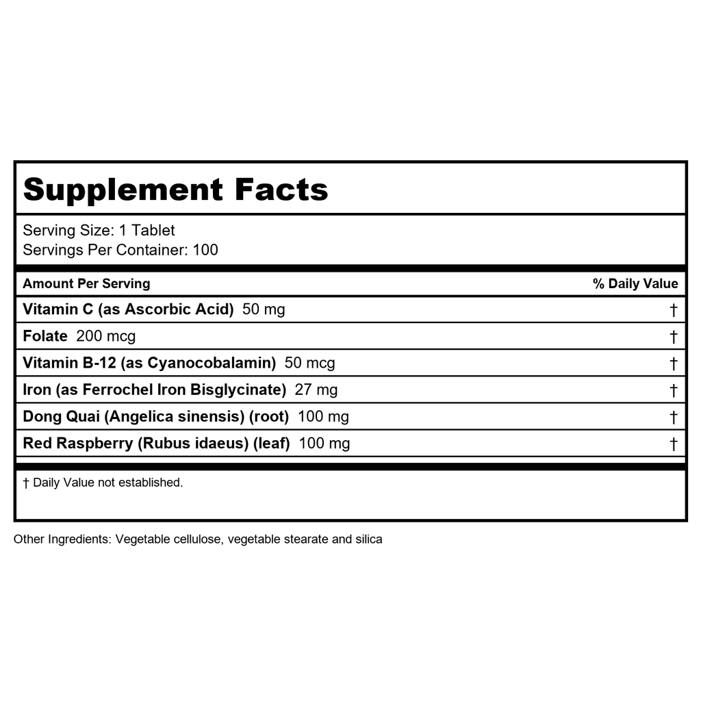 Now Foods Iron Complex Vegetarian 100 Tablets - 1440 - 6 Pack