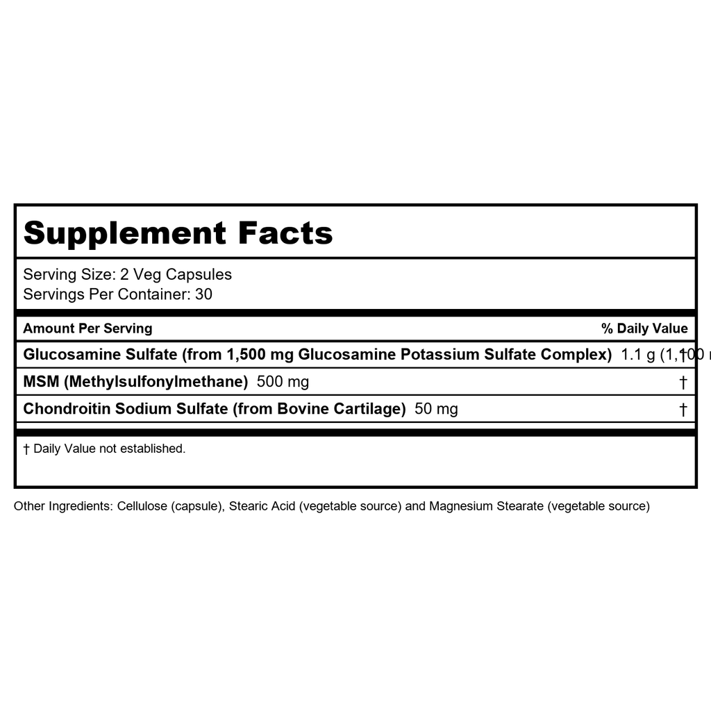 Now Foods Glucosamine & MSM 60 Vcaps - 3278