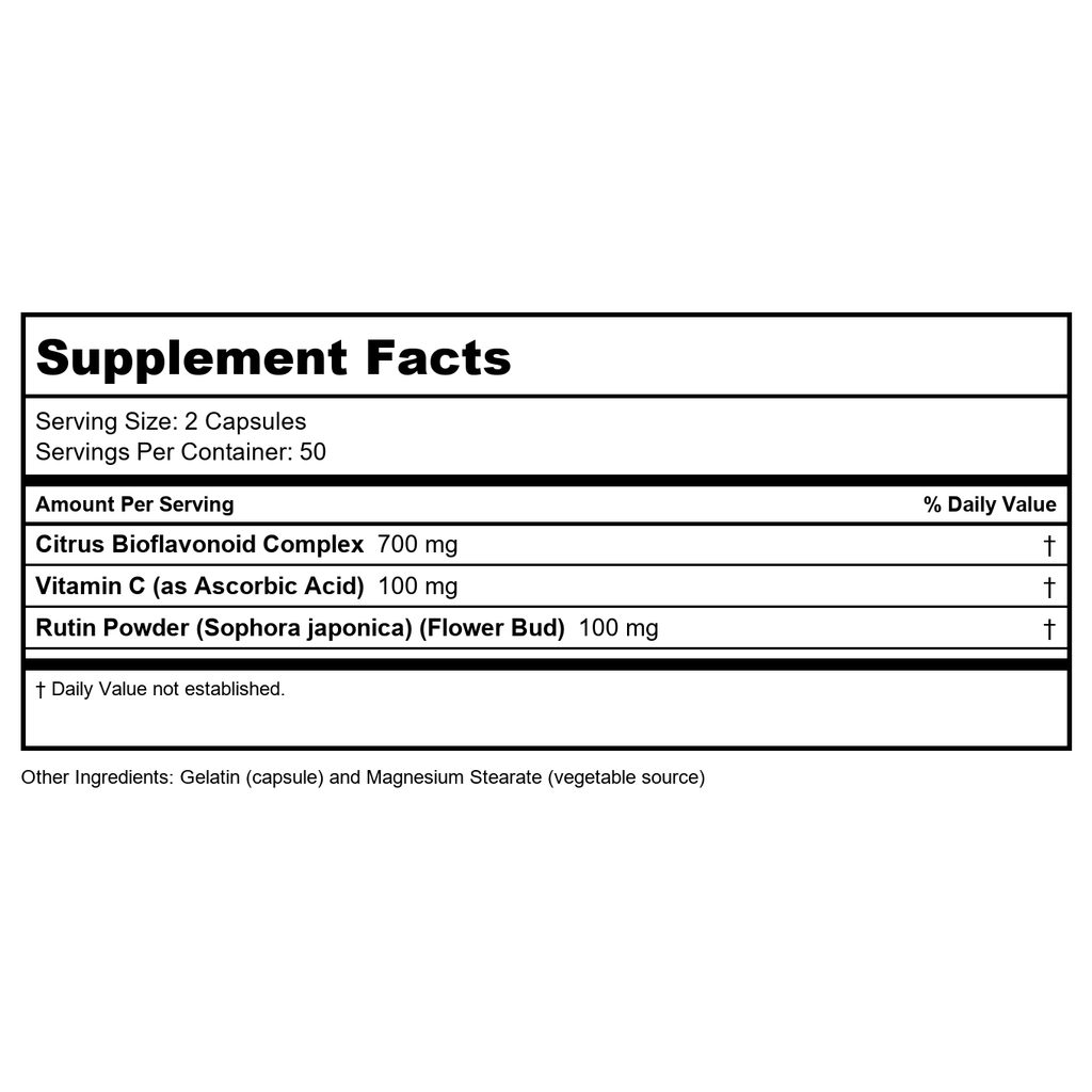 Now Foods Citrus Bioflavonoids 700 mg 100 Capsules - 0610