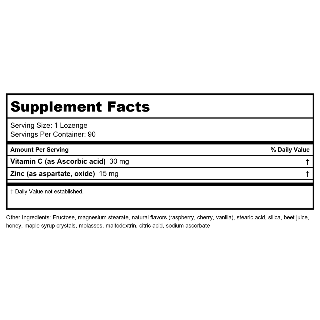 Rx Vitamins Zinc Lozenges 15 mg 90 Count