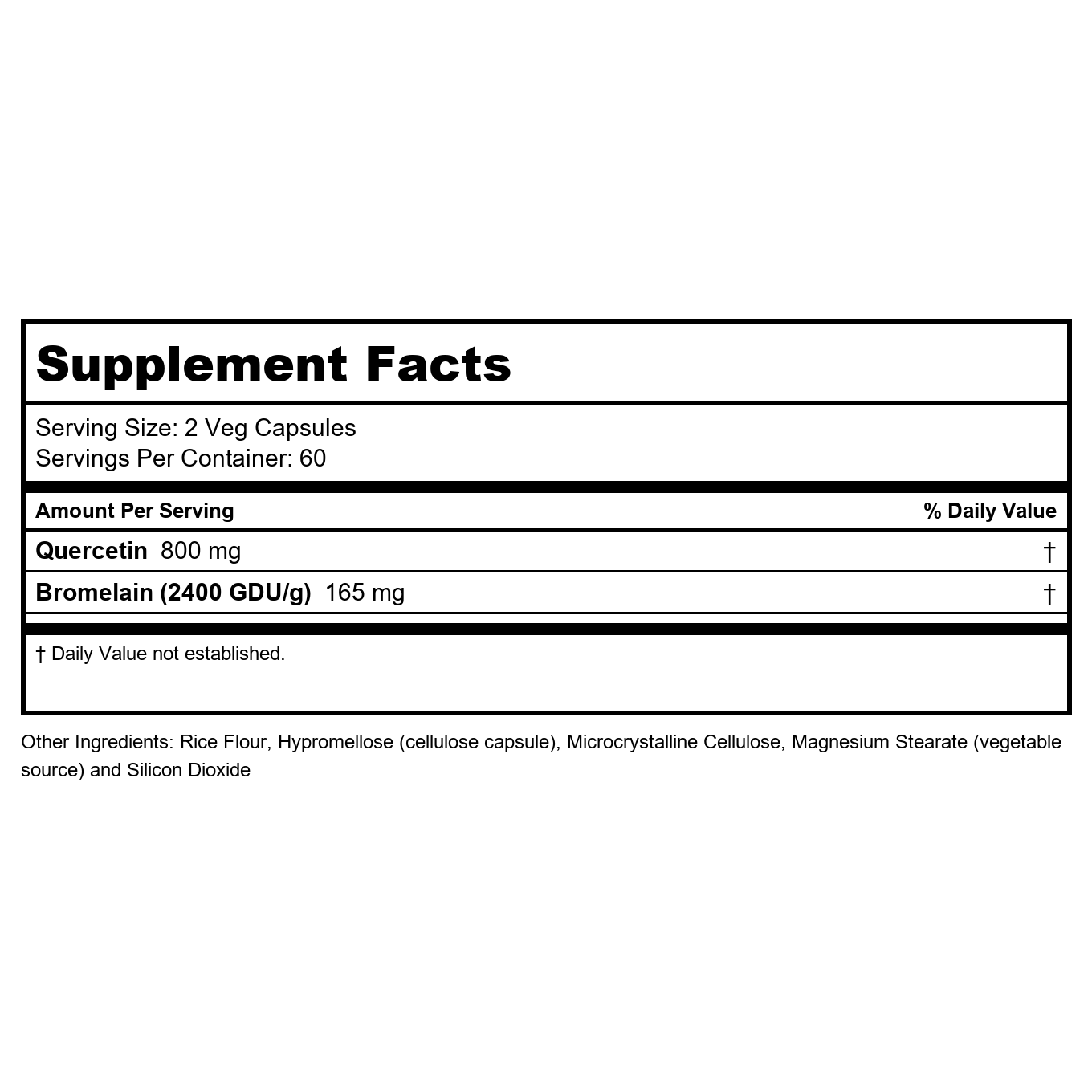 Now Foods Quercetin with Bromelain 120 Vcaps - 3070