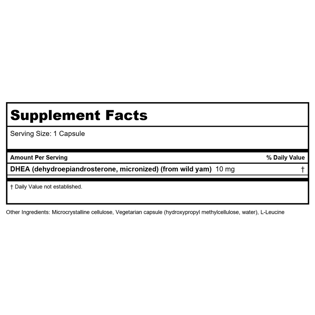 Klaire Labs DHEA 25 mg 100 Capsules