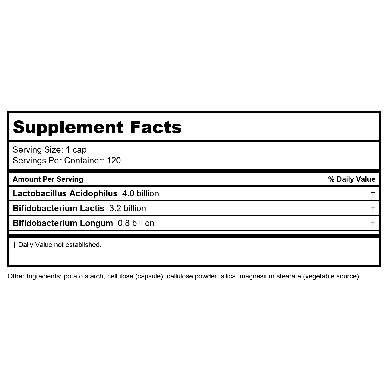 Now Foods 8 Billion Acidophilus & Bifidus 120 Vcaps - 2932