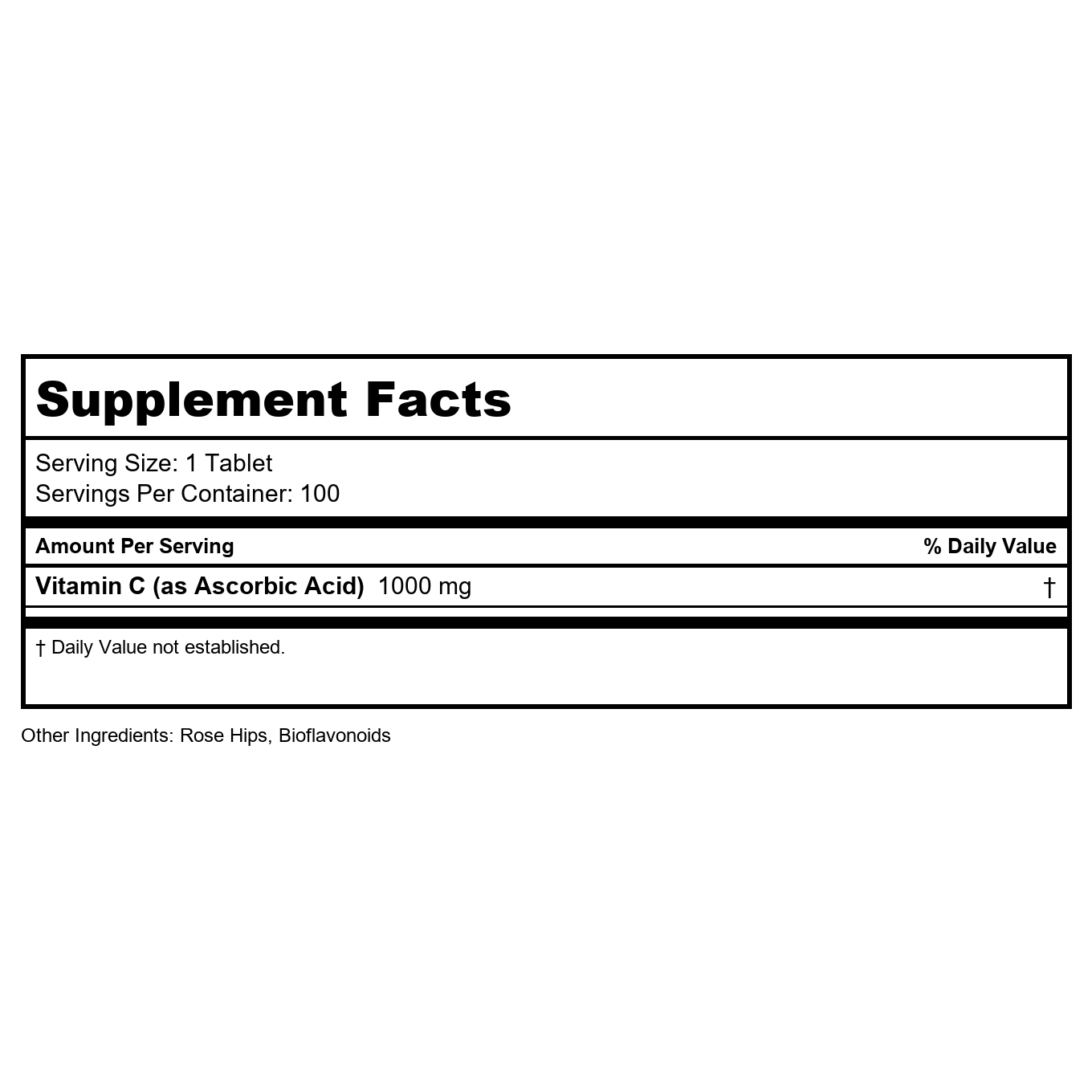 Now Foods Vitamin C-1000 100 Tablets - 0685