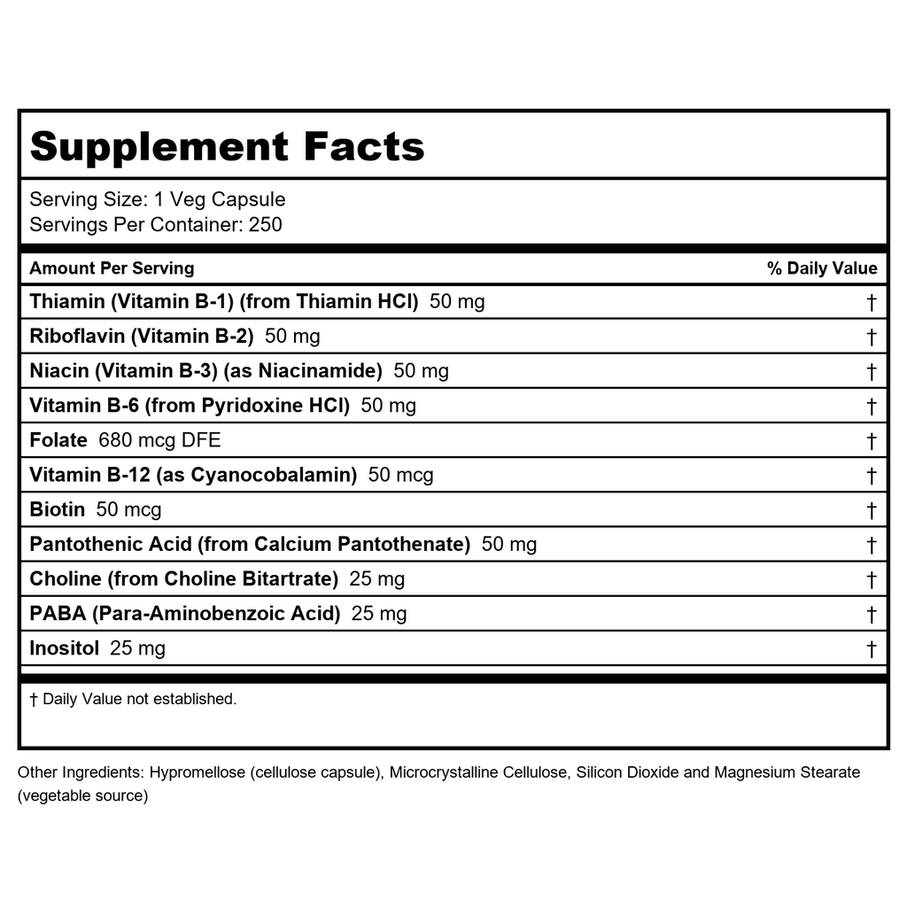 Now Foods Vitamin B-50 250 Tablets - 0428