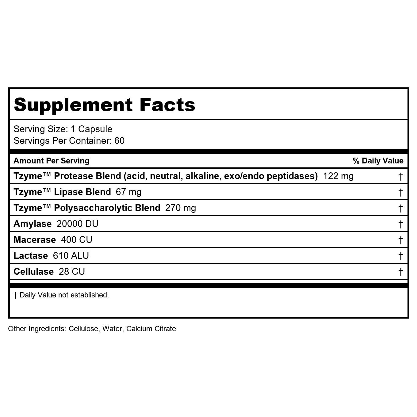 Transformation Enzymes Digest 90 Capsules