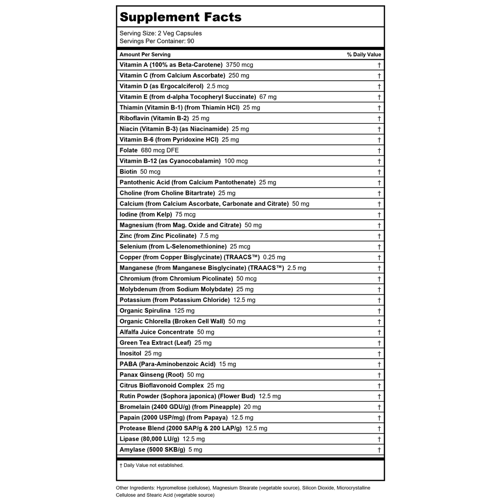 Now Foods EcoGreen Multi Vitamin 180 Vcaps - 3788