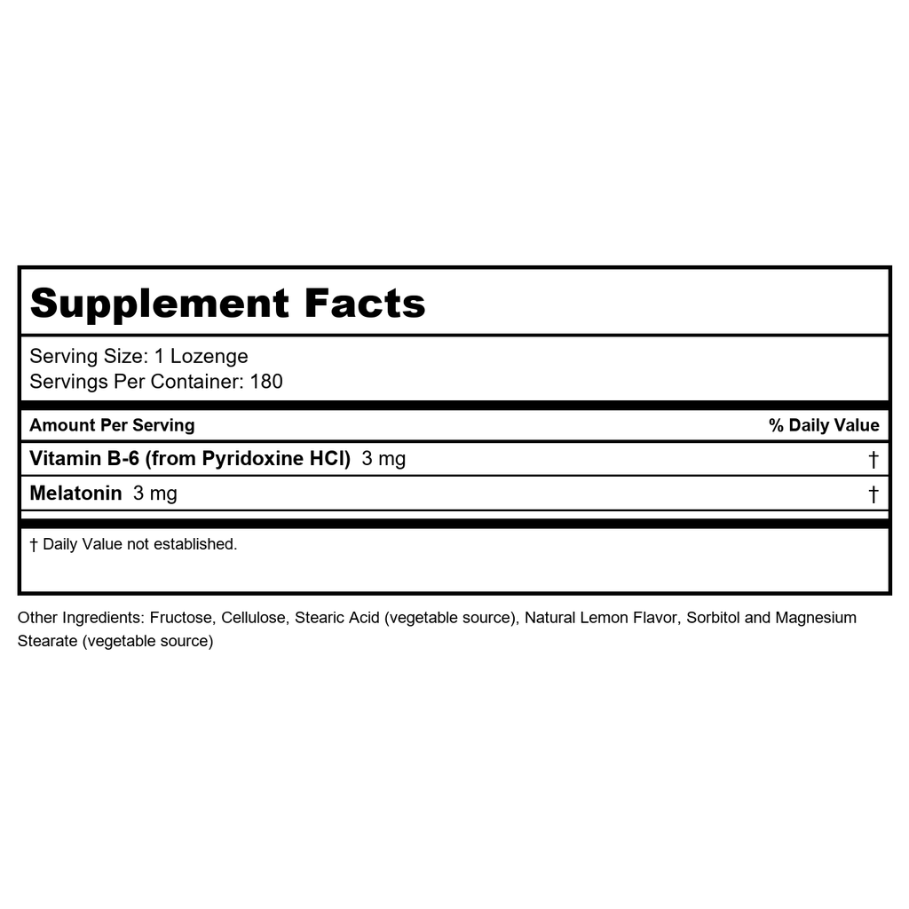 Now Foods Melatonin 3 mg 180 Lozenges - 3259