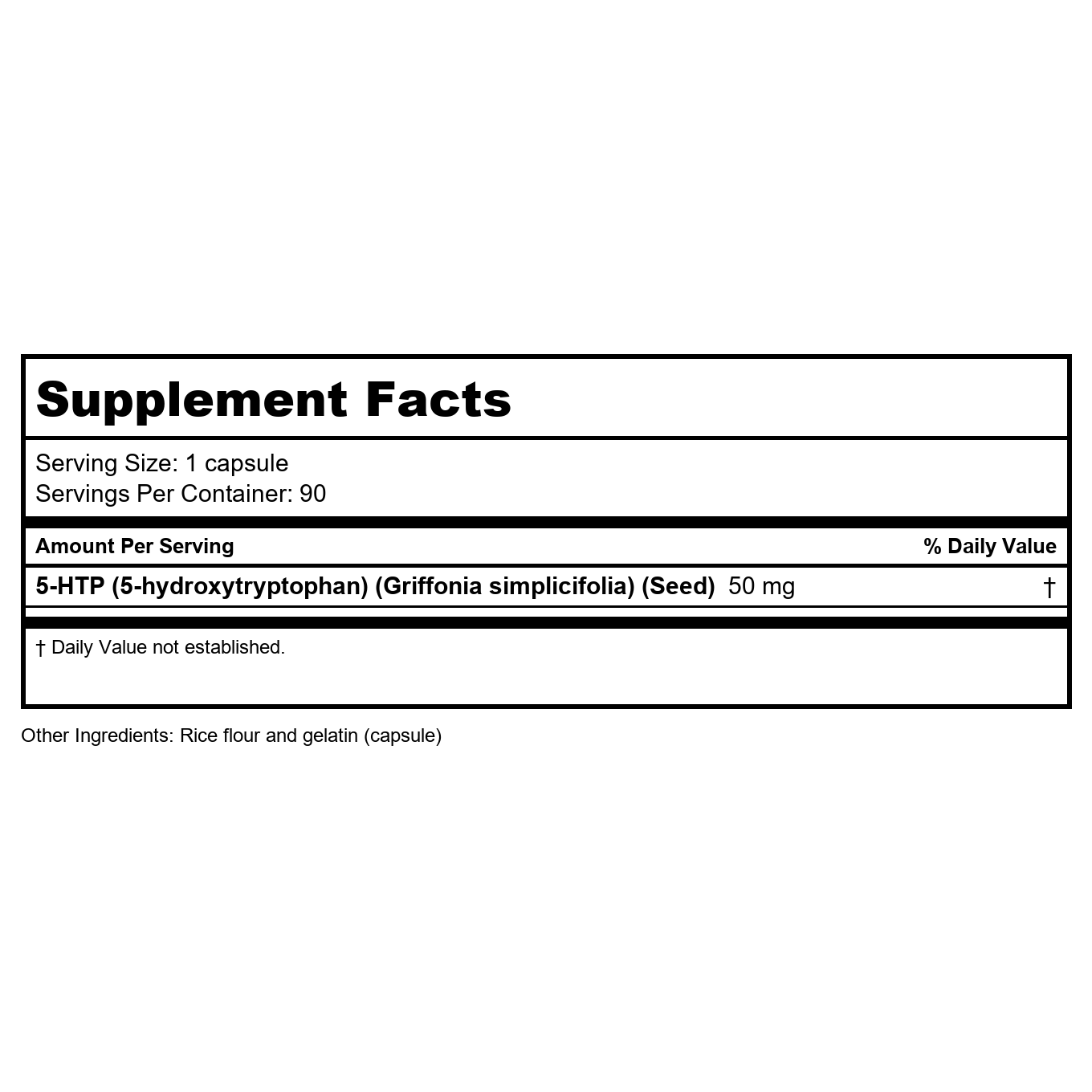 Now Foods 5-HTP 50 mg 90 Vcaps - 0099