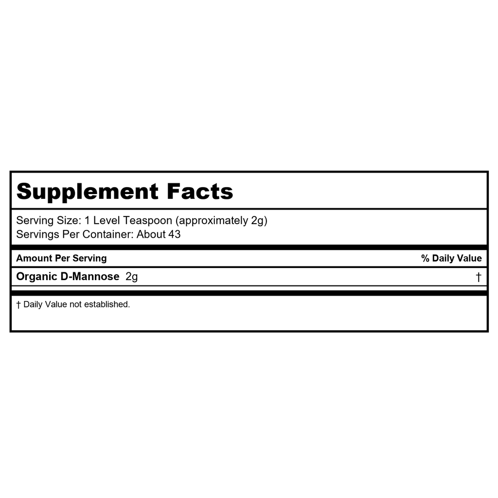 Now Foods D-Mannose Organic Pure Powder 3oz - 2810 - 6 Pack