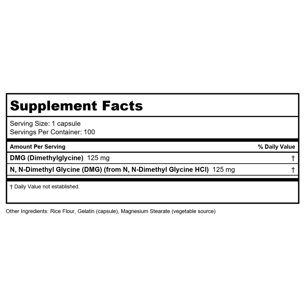 Now Foods DMG 125 mg 100 Vcaps - 0472 - 3 Pack
