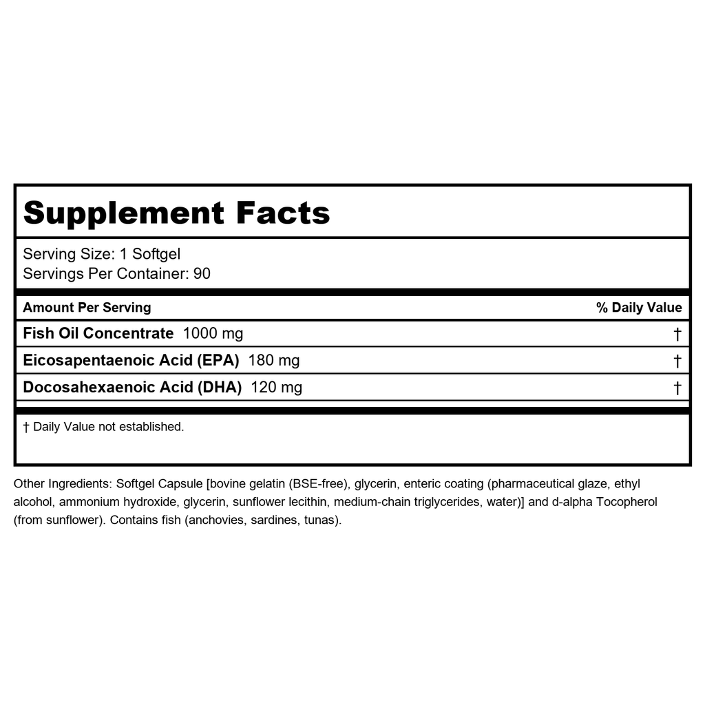 Now Foods Omega-3, Molecularly Distilled & Enteric Coated 180 Softgels - 1657