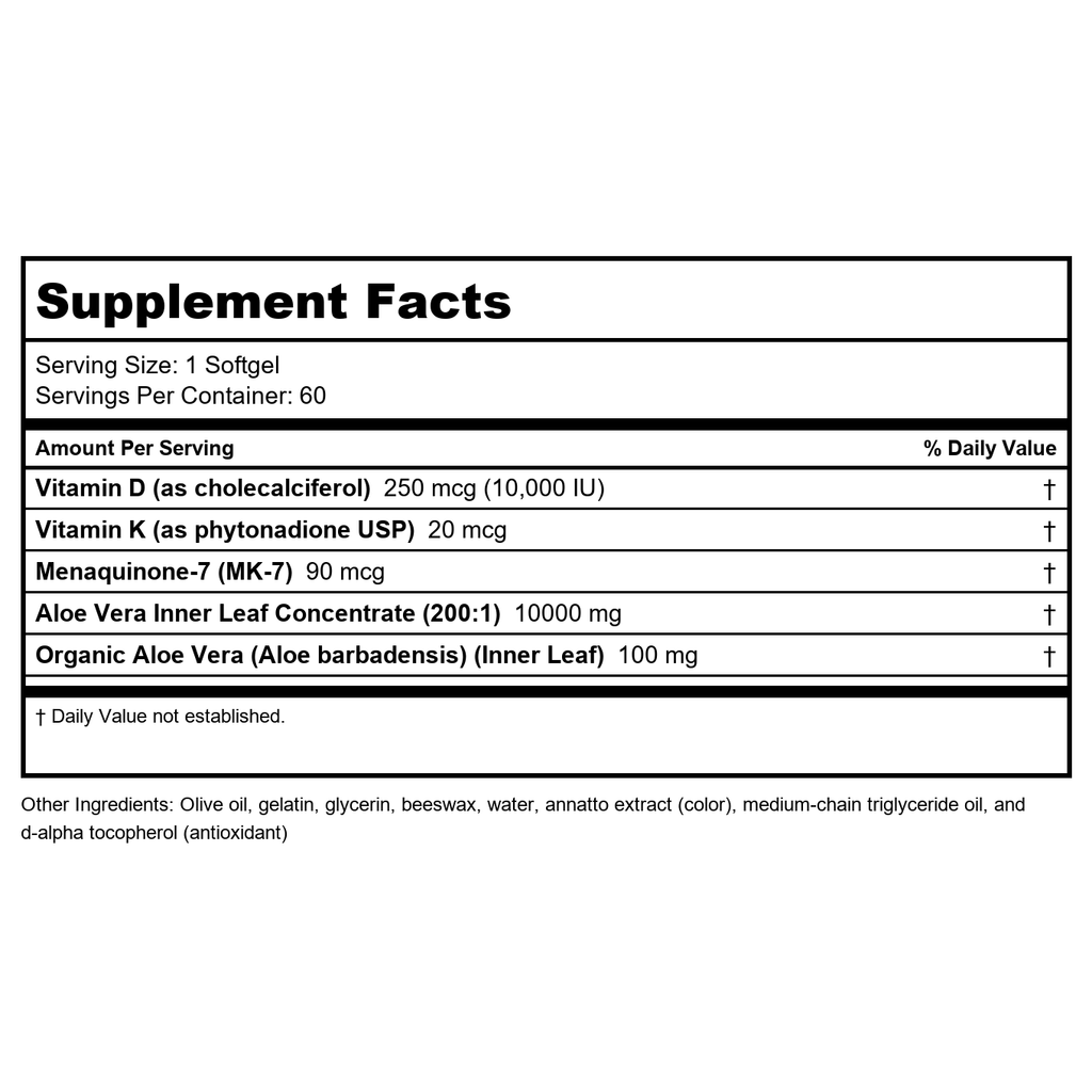 Now Foods Aloe Vera 10,000 mg 100 Softgels - 3036