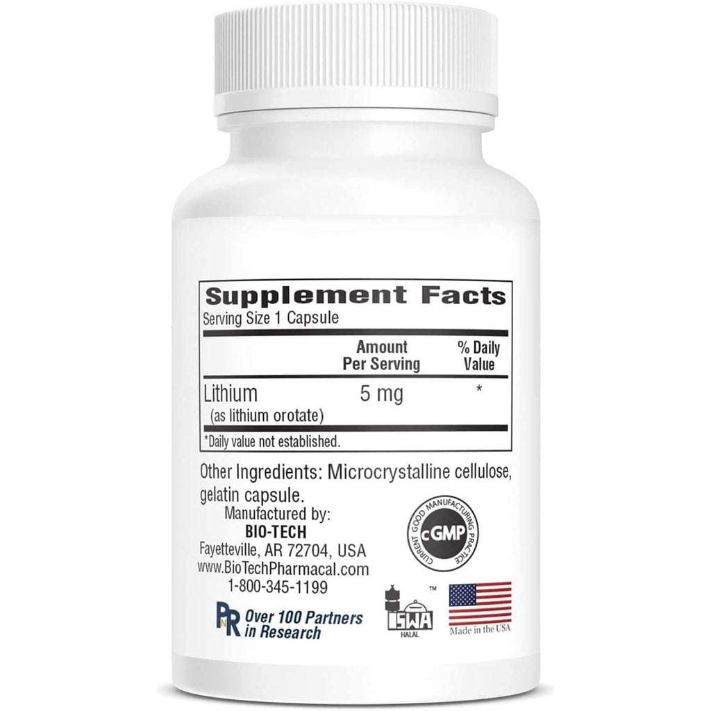 BioTech Lith-Oro 5mg 100 Capsules