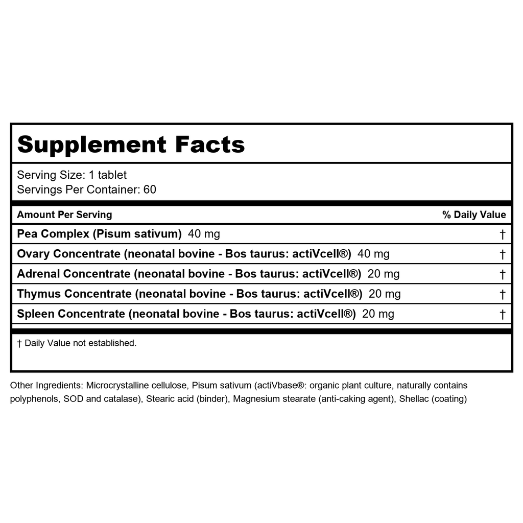 Biotics Research Cytozyme-F 60 Tablets