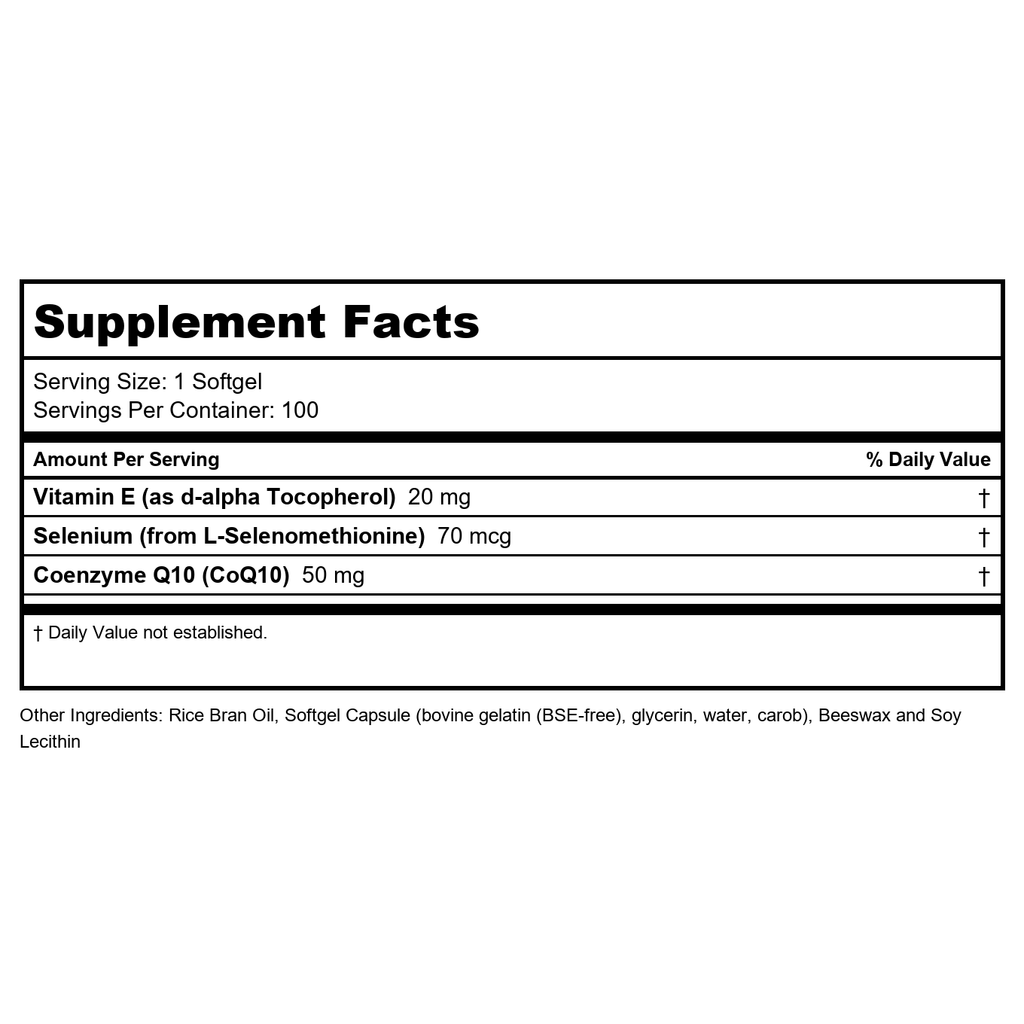 Now Foods CoQ10 50 mg 100 Softgels - 3193