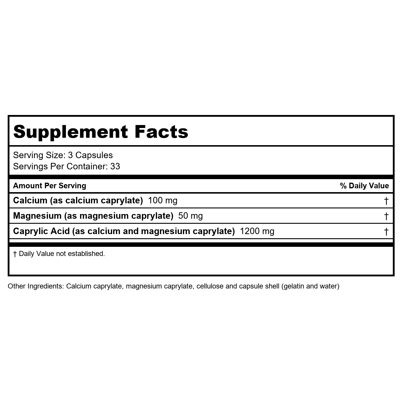 Biotics Research Caprin 100 Capsules