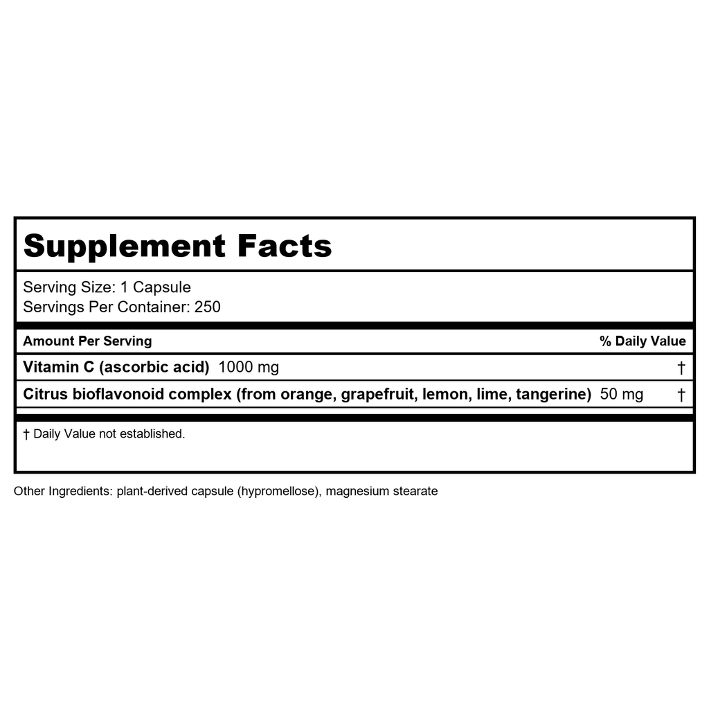 Nature's Way Vitamin C 1000mg with Bioflavonoids 250 Vcaps