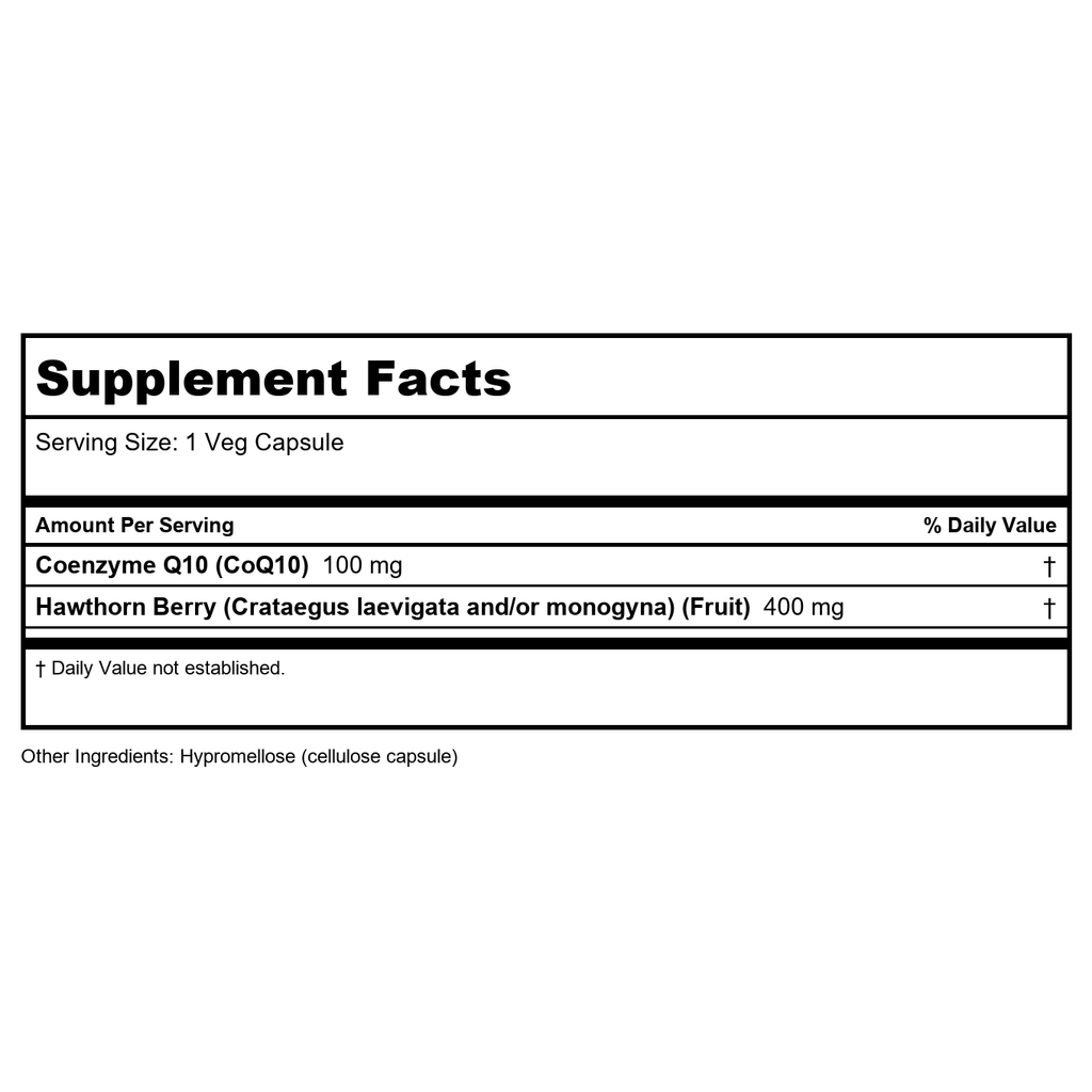 Now Foods CoQ10 100 mg with Hawthorn Berry 30 Vcaps - 3210