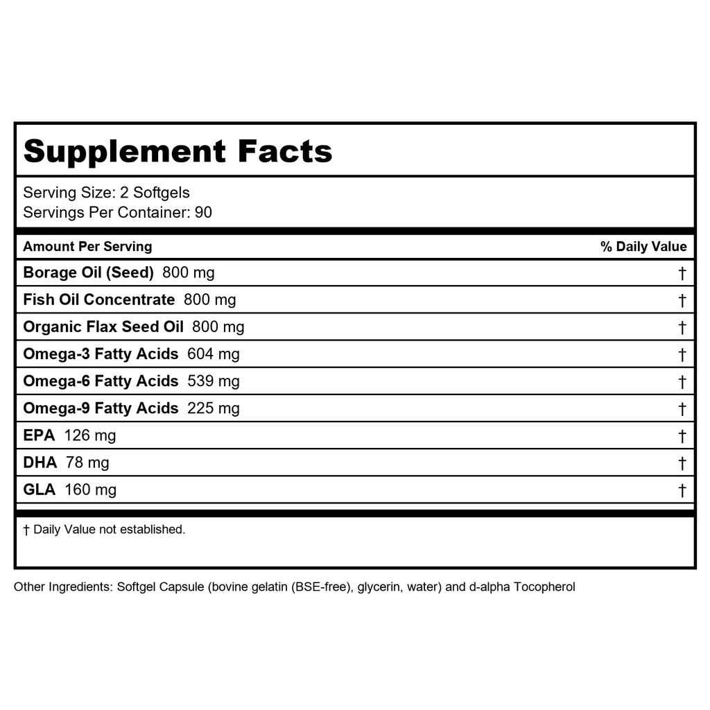 Now Foods Super Omega 3-6-9 1200 mg 180 Softgels - 1841