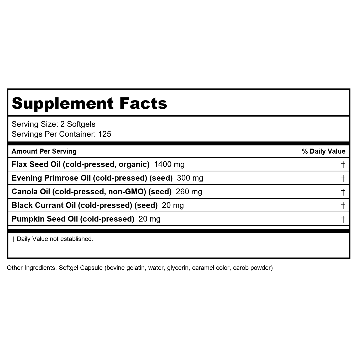 Now Foods Omega 3-6-9 1000 mg 250 Softgels - 1837