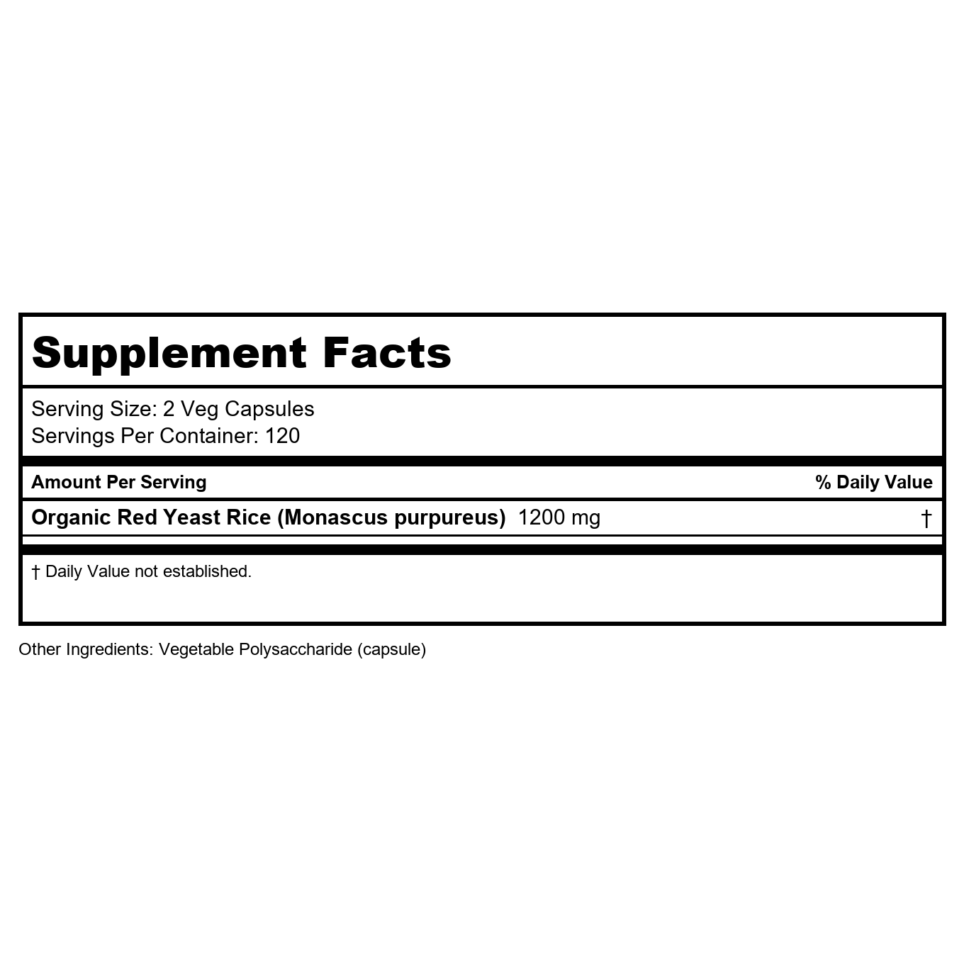 Now Foods Red Yeast Rice 600 mg 240 Vcaps - 3499