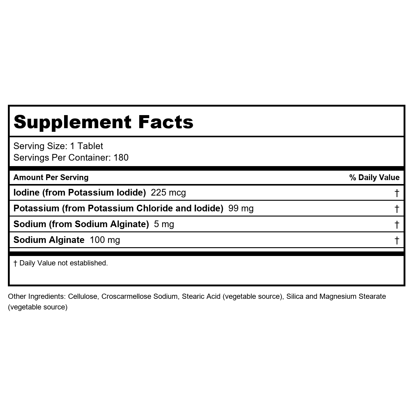 Now Foods Potassium plus Iodine 180 Tablets - 1452 - 32 ON WALMART