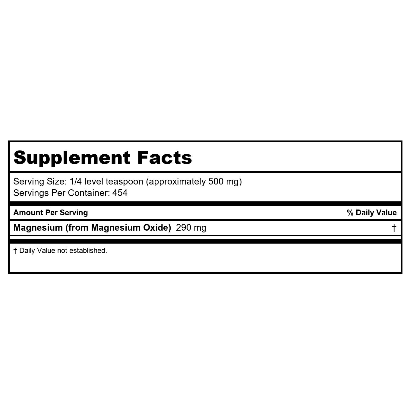 Now Foods Magnesium Oxide 8oz - 1310