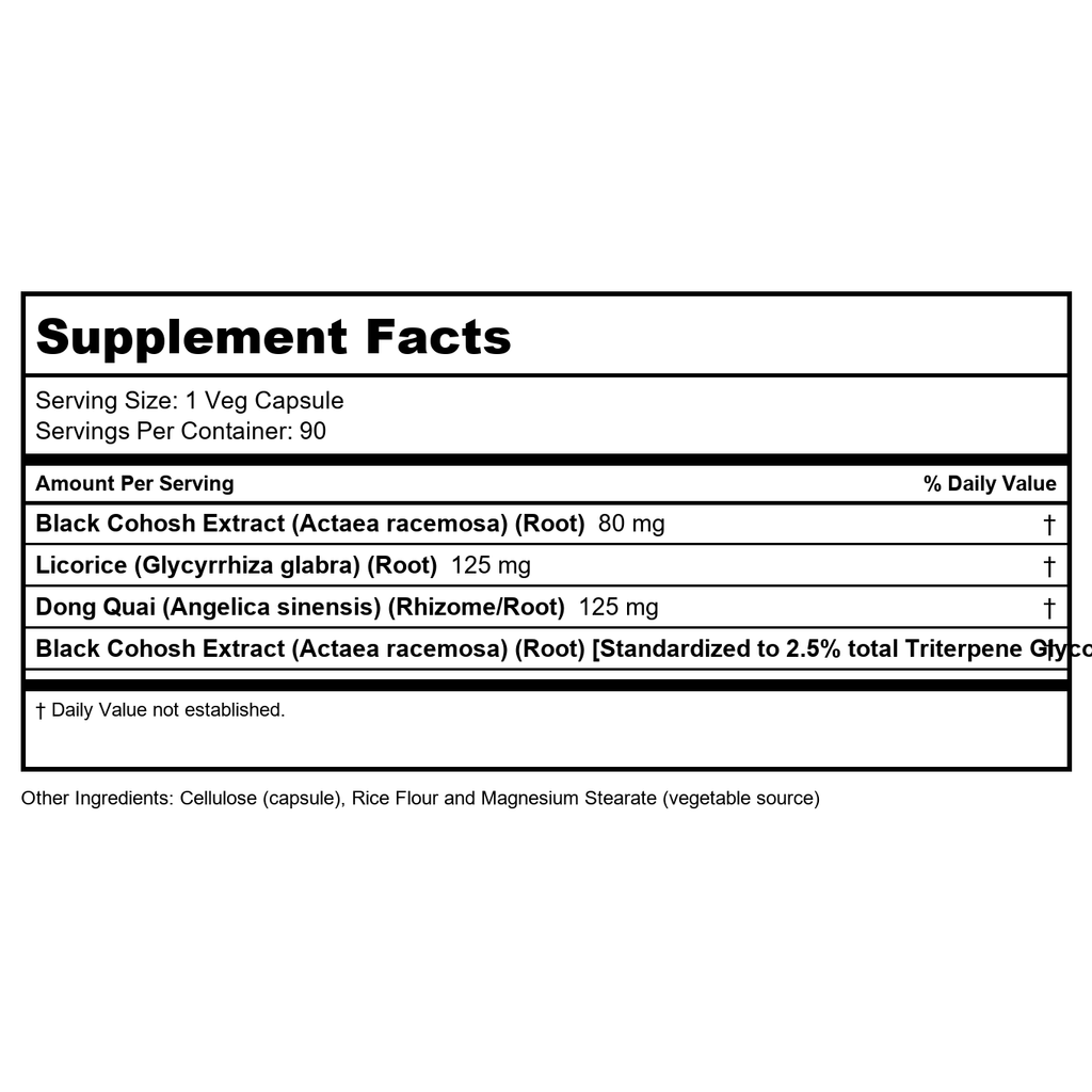 Now Foods Black Cohosh Root 80 mg 90 Vcaps - 4607
