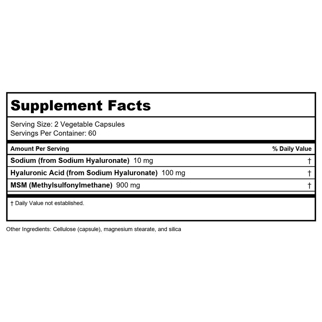 Now Foods Hyaluronic Acid with MSM 120 Vcaps - 3157