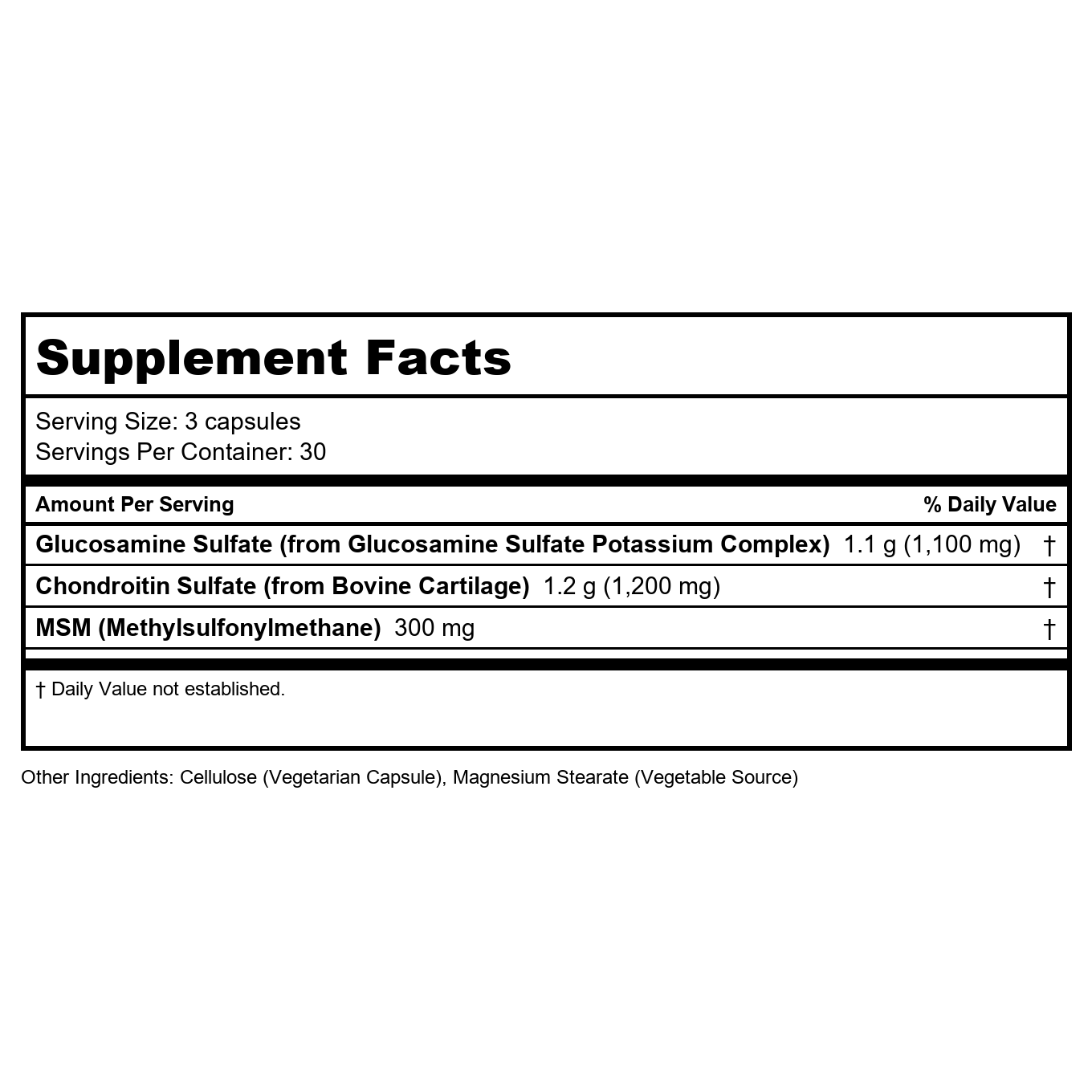 Now Foods Glucosamine & Chondroitin with MSM 90 Vcaps - 3170