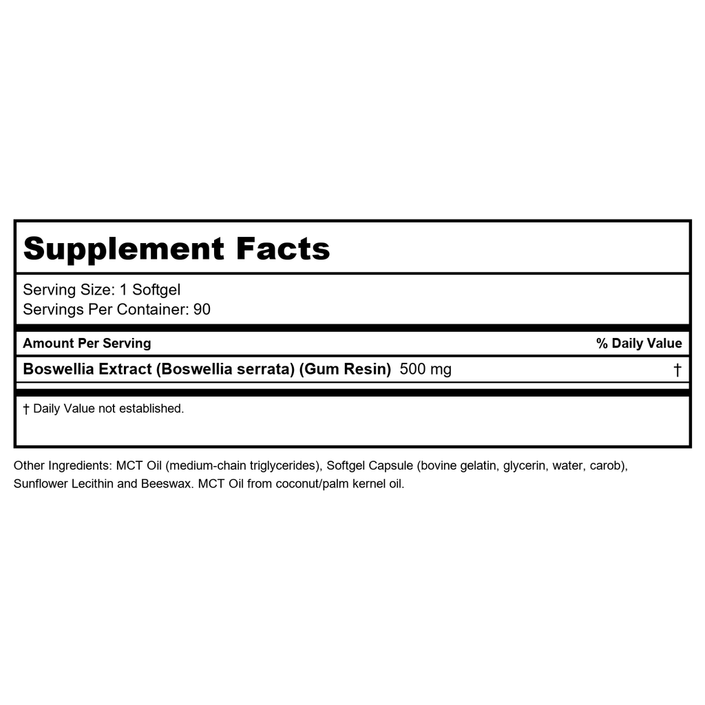 Now Foods Boswellia Extract 500 mg 90 Softgels - 4936 -