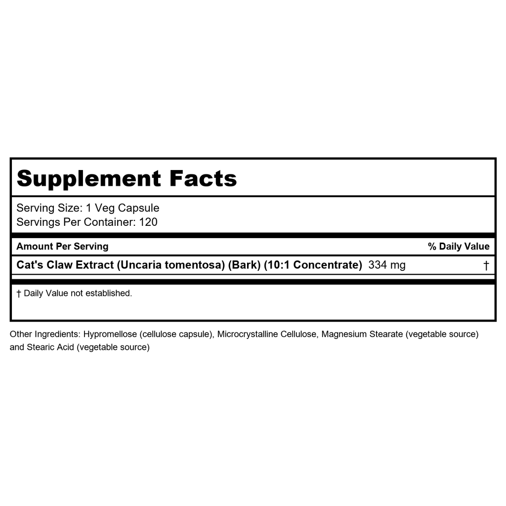 Now Foods Cat's Claw Extract 120 Vcaps - 4628