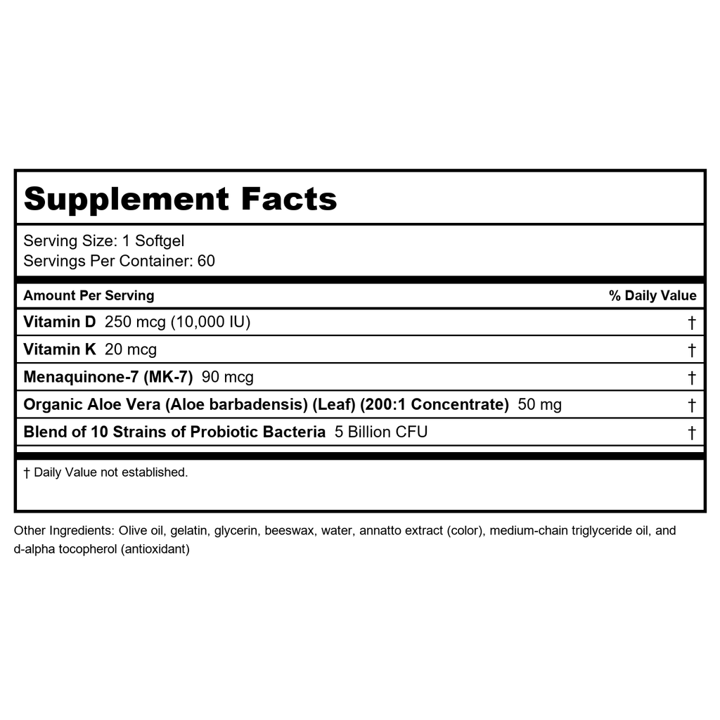 Now Foods Aloe 10,000 & Probiotics 60 Vcaps - 3029
