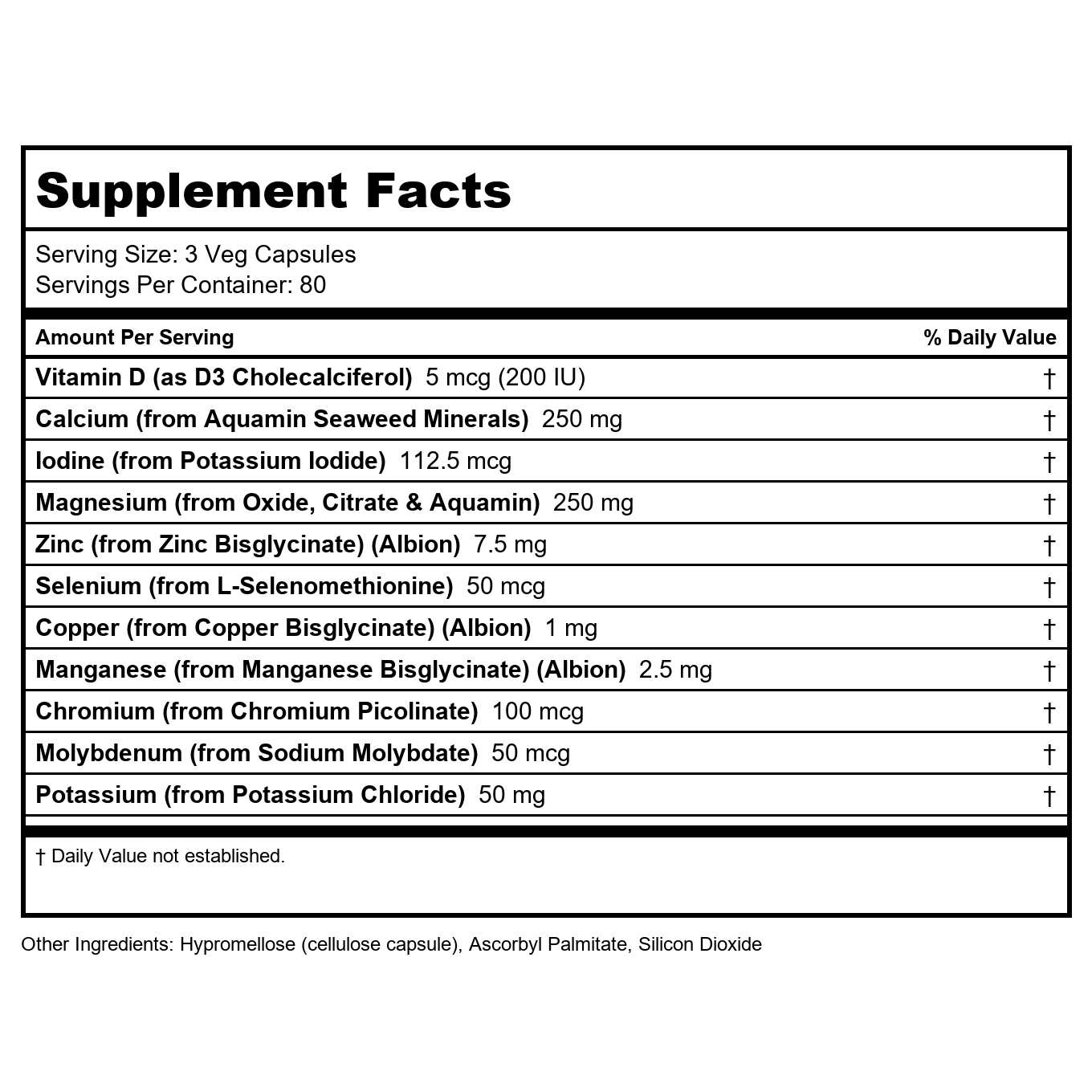 Now Foods Full Spectrum Mineral Caps 240 Vcaps - 1545 - 3 Pack