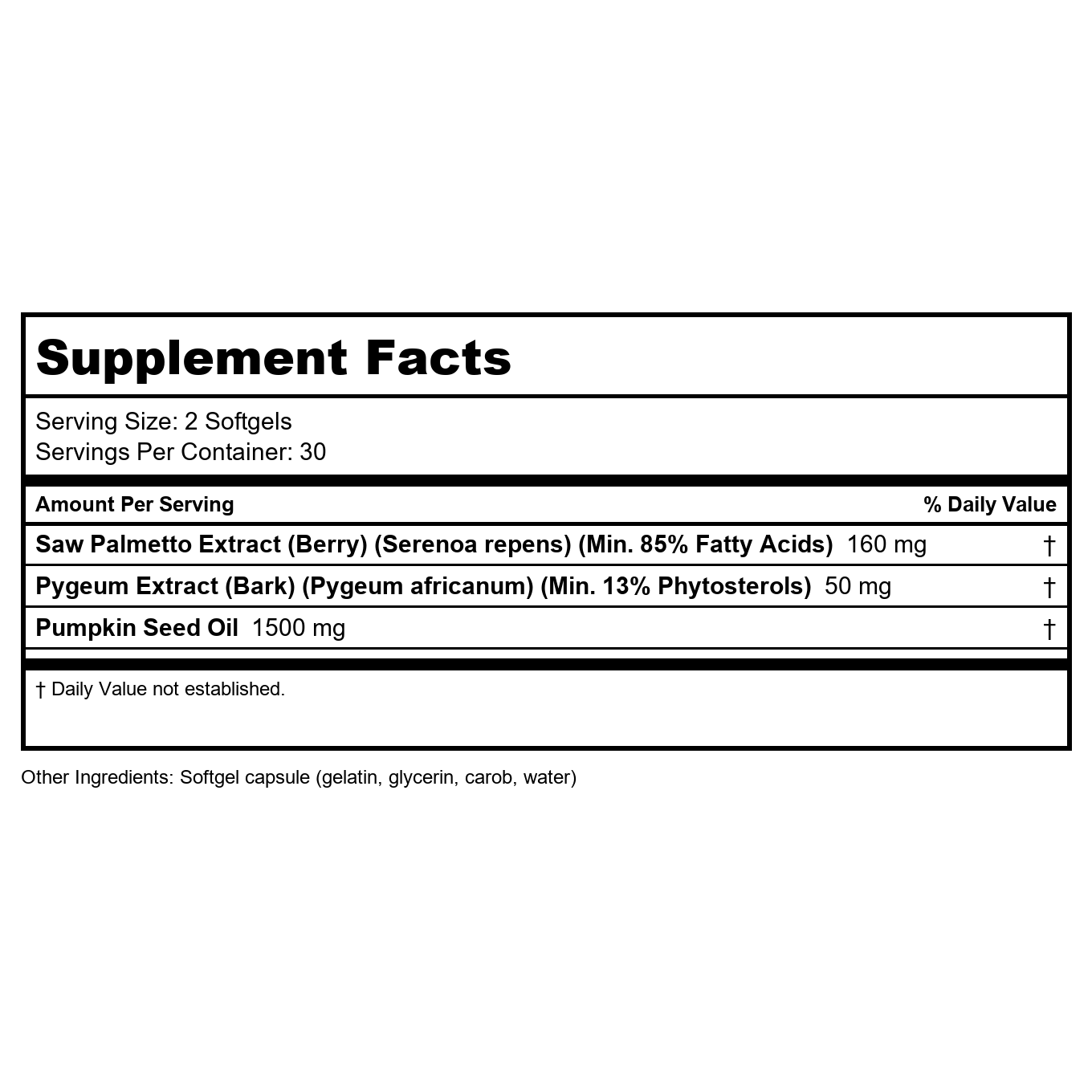 Now Foods Pygeum & Saw Palmetto 60 Softgels - 4728