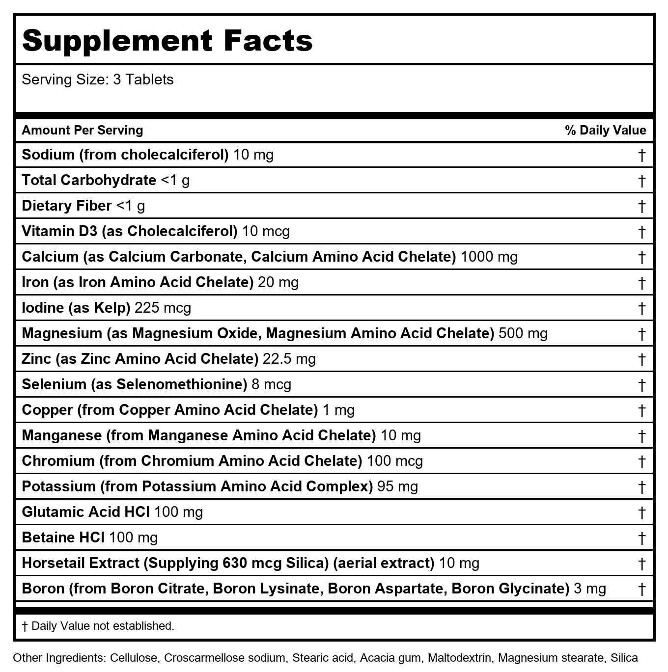 KAL Amino-Max 250 Tablets  74628