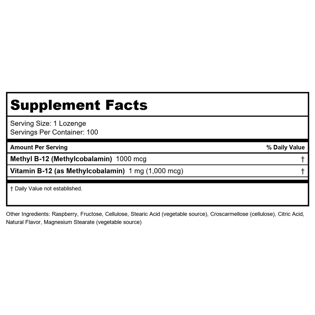 Now Foods Methyl B-12 1,000 mcg 100 Lozenges - 0495
