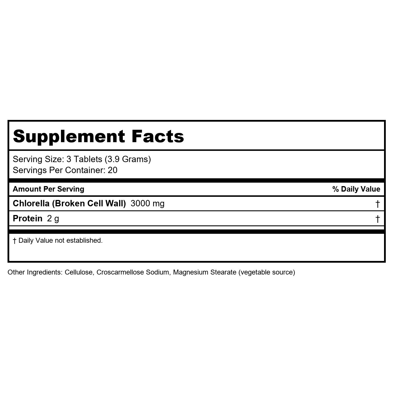 Now Foods Chlorella 1000 mg 60 Tablets - 2630