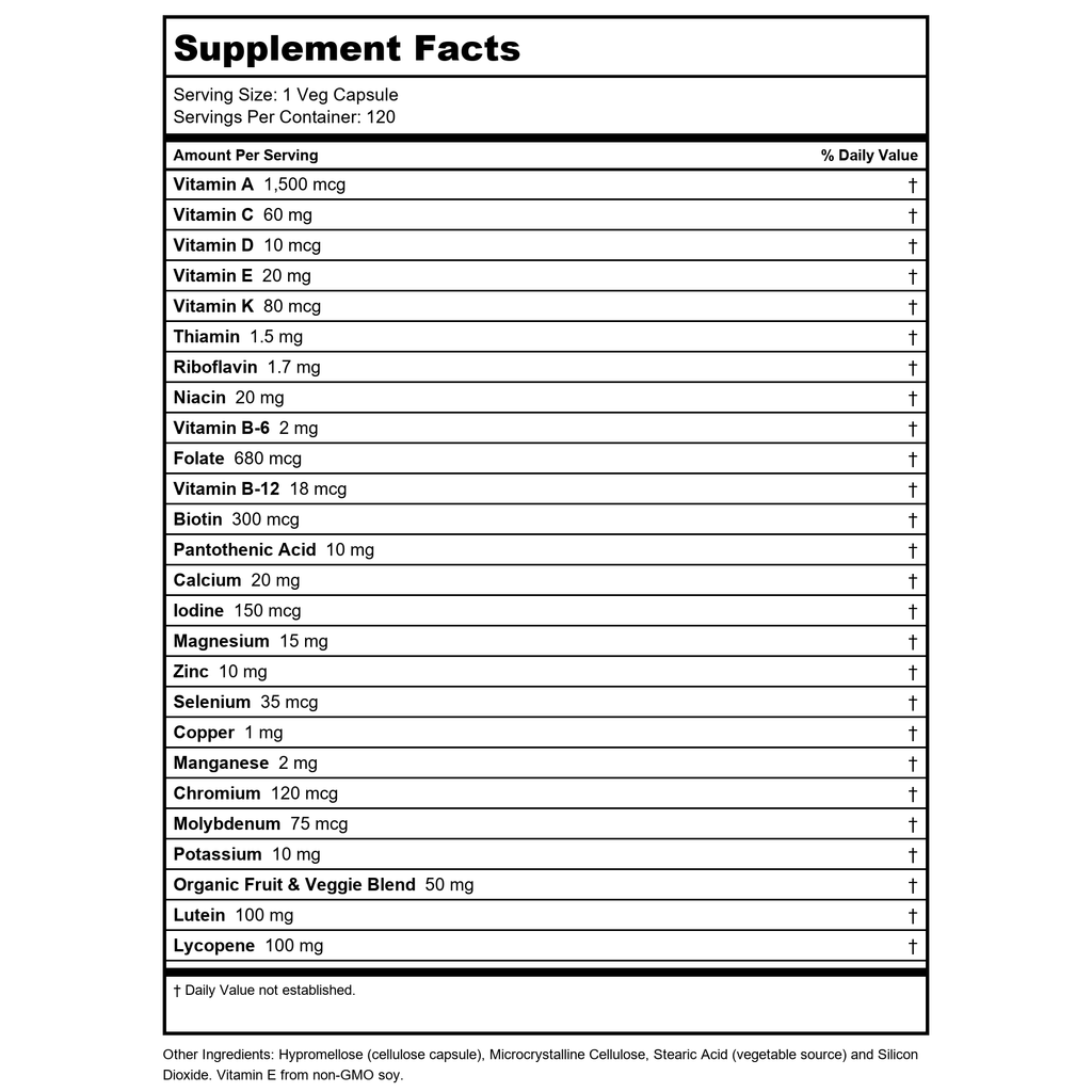 Now Foods Daily Vits 120 Vcaps - 3776