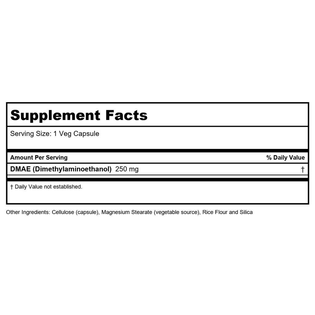 Now Foods DMAE 250 mg 100 Vcaps - 3090