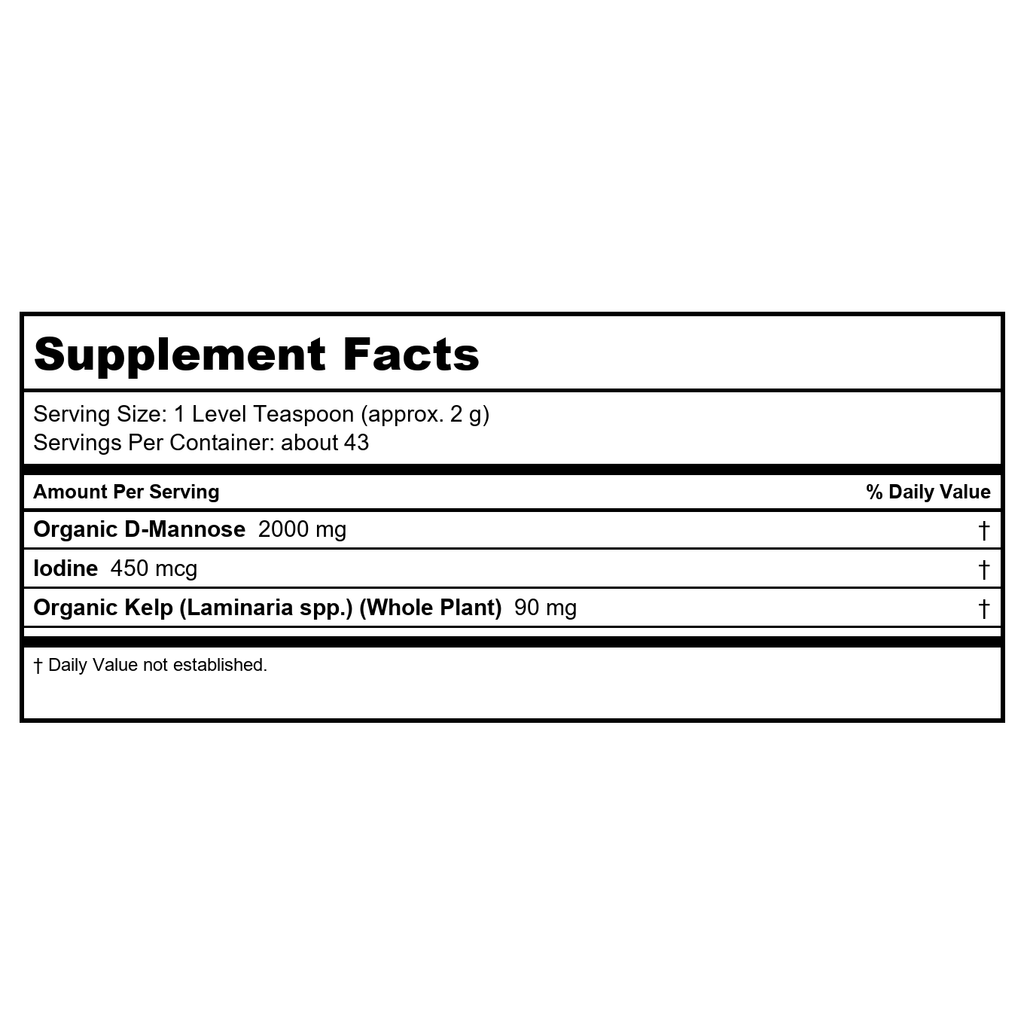 Now Foods D-Mannose Organic Pure Powder 3oz - 2810