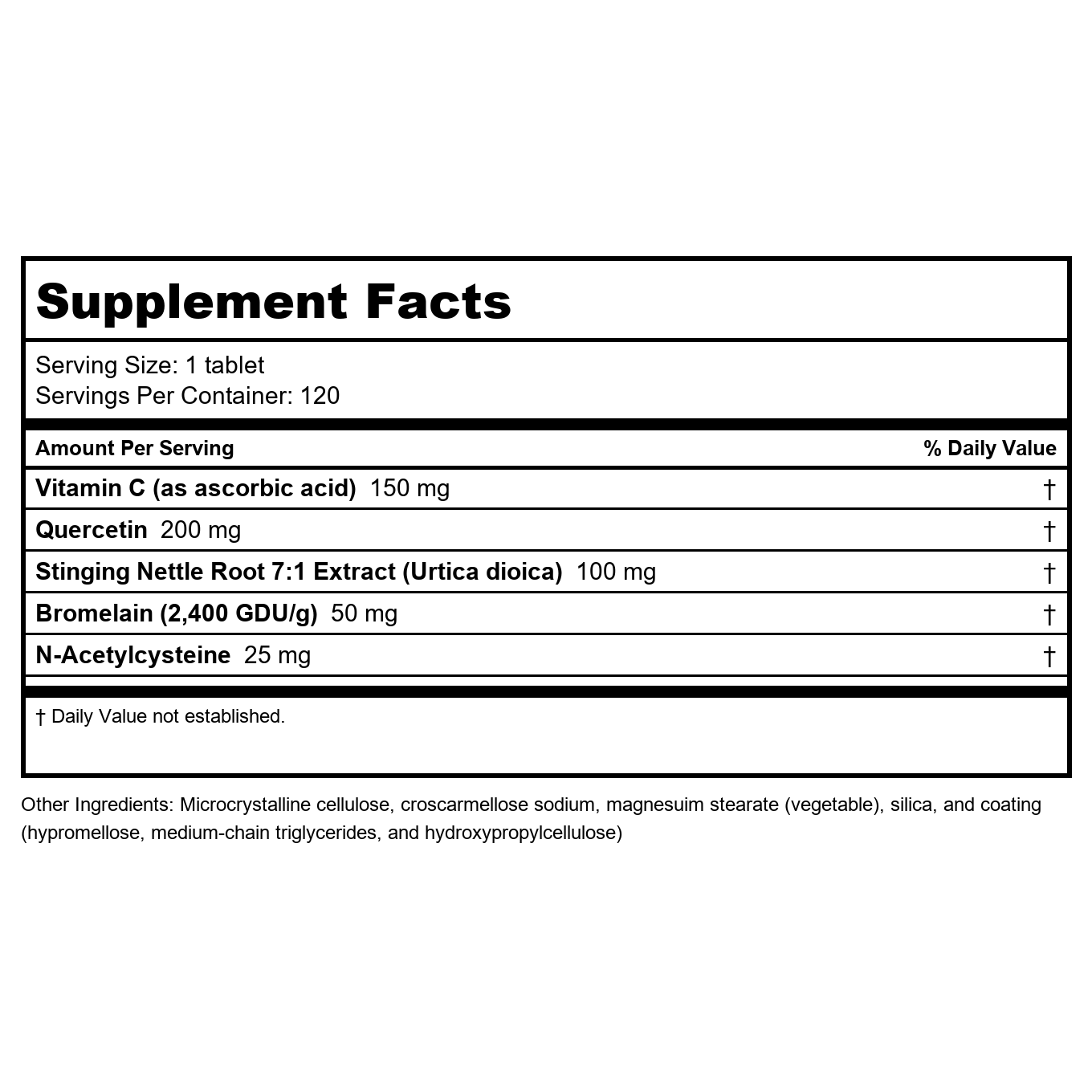 Metagenics Sinuplex 120 Tablets - 2 Pack