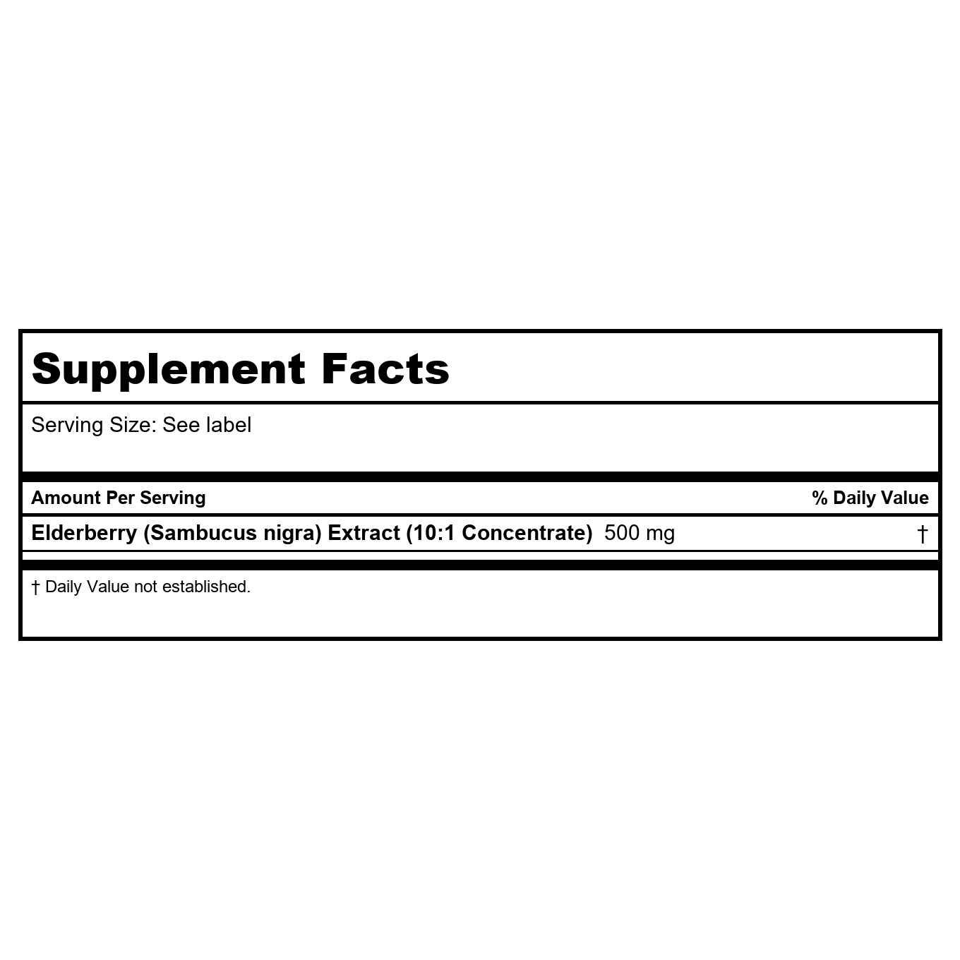 Now Foods Elderberry 500 mg 120 Vcaps - 4669