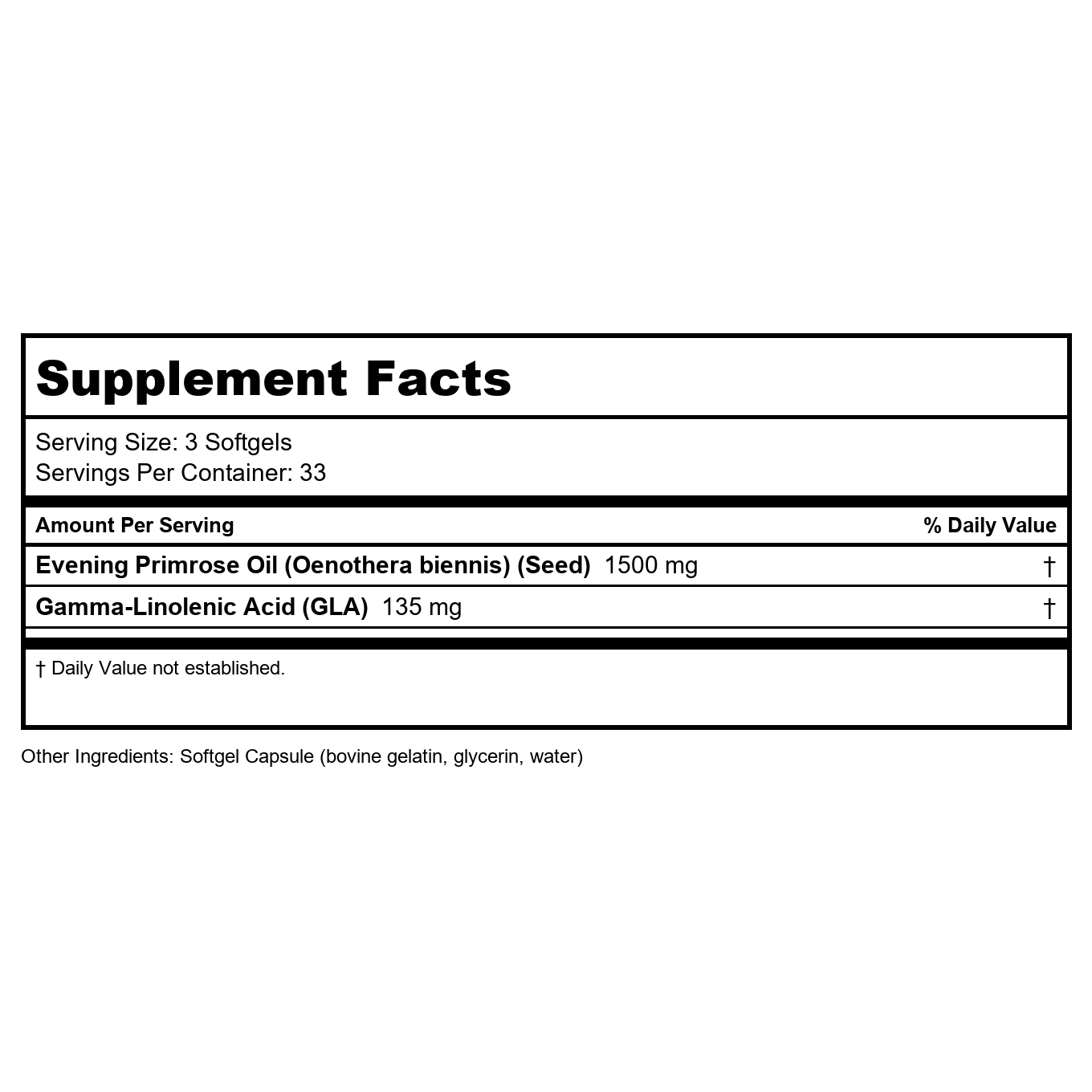 Now Foods Evening Primrose Oil 500 mg 100 Softgels - 1750
