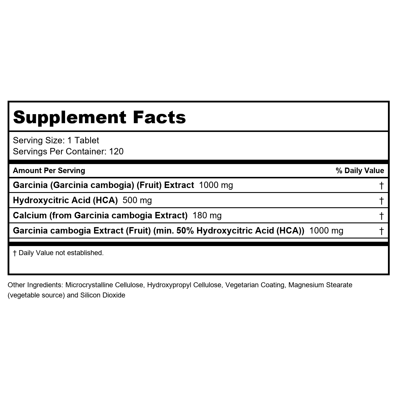 Now Foods Garcinia 1,000 mg 120 Tablets - 1435 -