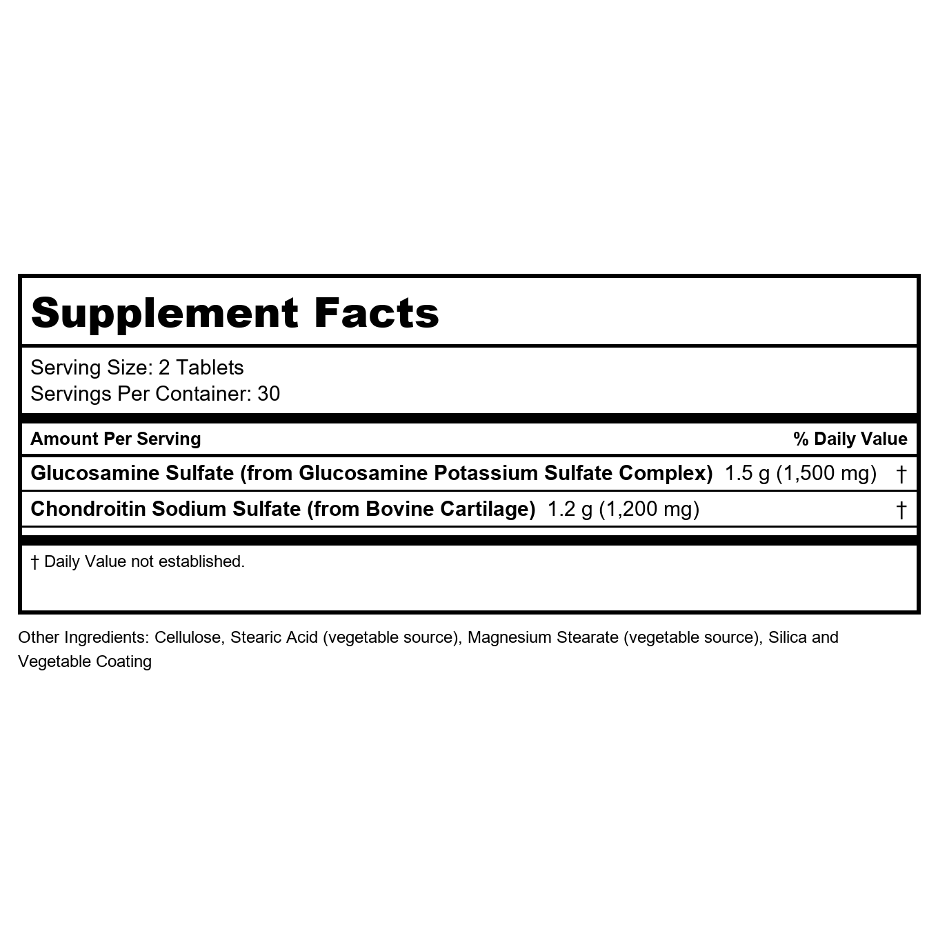 Now Foods Glucosamine & Chondroitin Extra Strength 60 Tablets - 3242